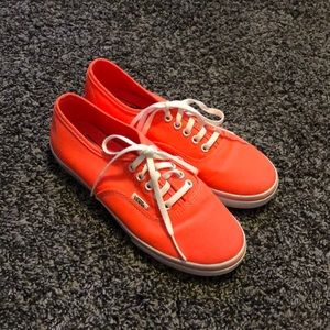 Neon pink Vans